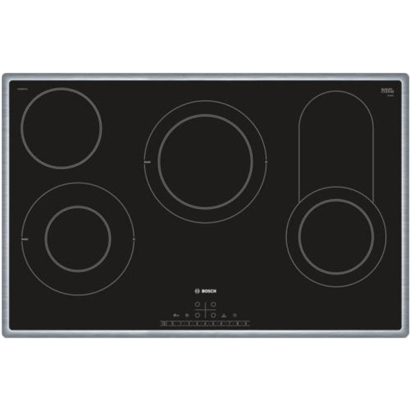 Bosch Serie 6 PKC845FP1D elektromos főzőlap érintővezérléssel és rozsdamentes acél kerettel