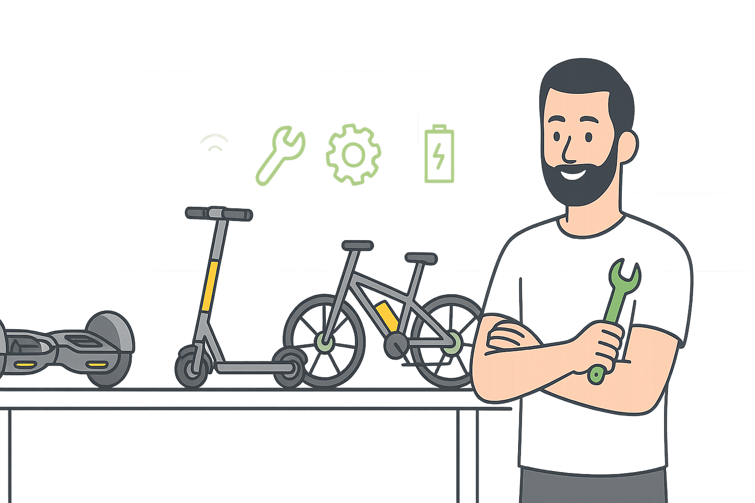 Szerviz – hoverboardok, elektromos rollerek és e-bike-ok