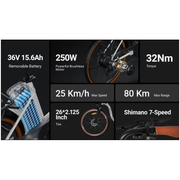 DYU C6 Pro elektromos kerékpár