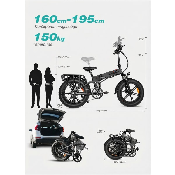 Elektromos kerékpár Engwe Engine Pro 2.0