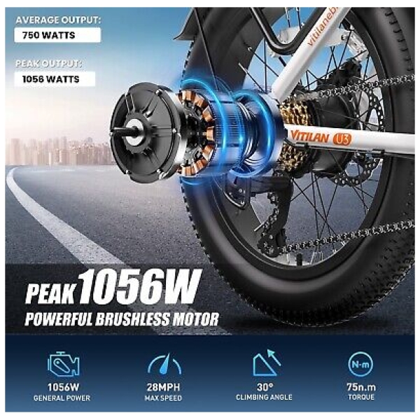 Vitilan U3 elektromos kerékpár