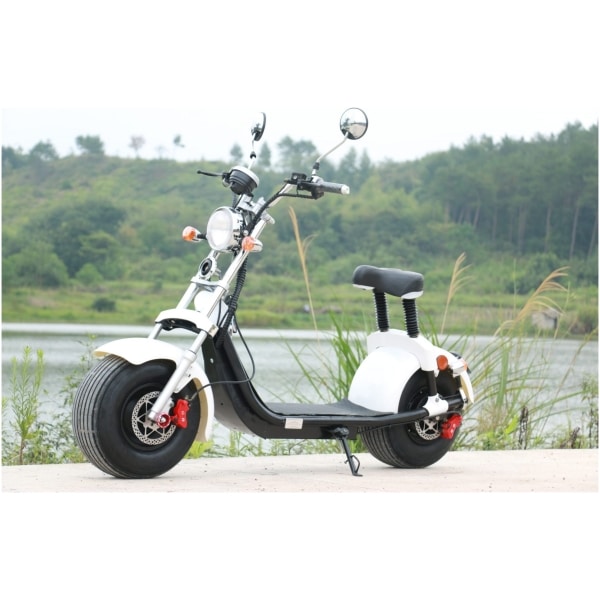 Elektromos Harley robogó CityCoco SC10 Pro-fehér-profilból